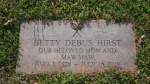 Betty Hirst footstone.JPG