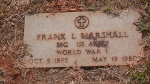 Frank L Marshall footstone - Old - Lot # 20A.JPG