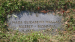 Nada Wallace Massey Bushnell footstone.JPG